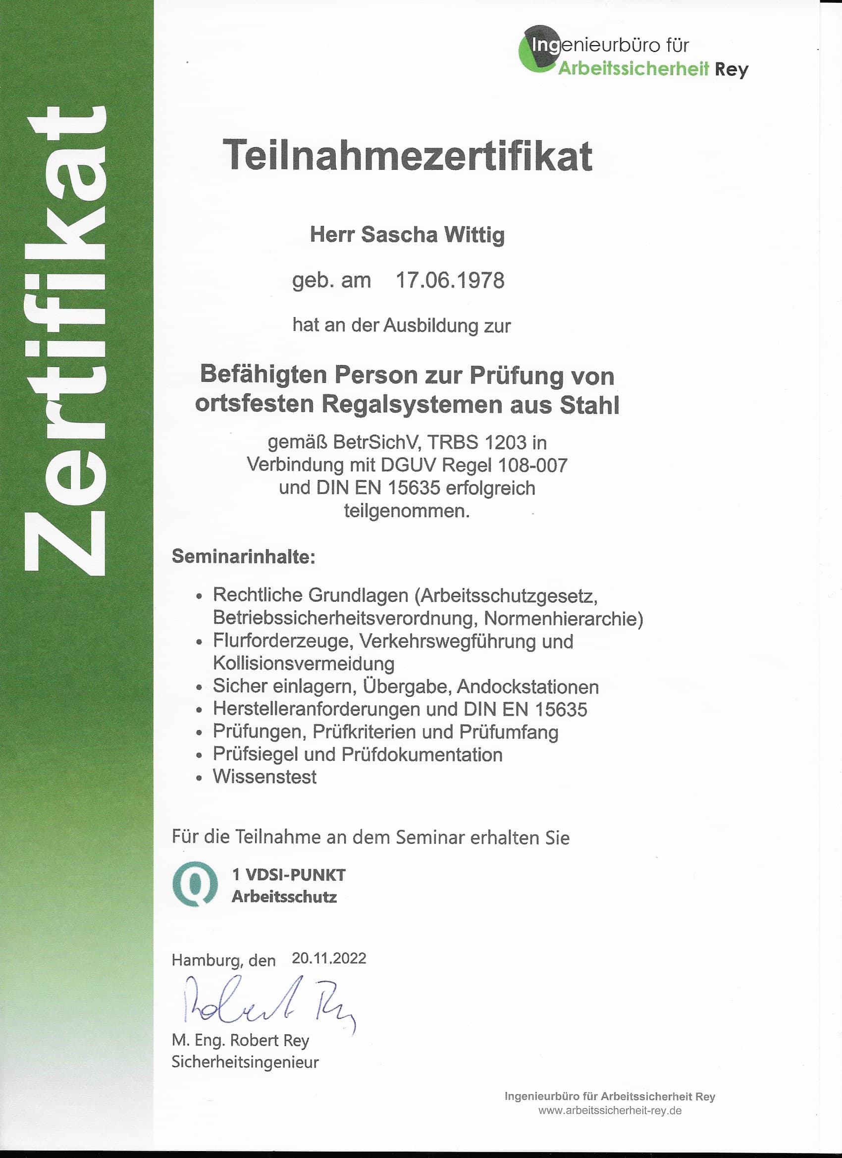 Zertifikat